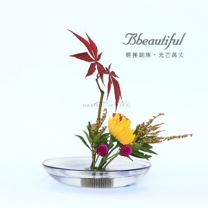 錘目紋玻璃花器