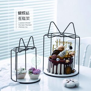 蝴蝶結蛋糕展示盤