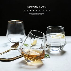 鑽石紅酒玻璃杯