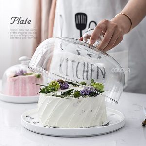 大理石紋陶瓷蛋糕盤