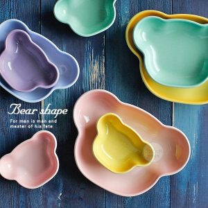 糖果色小熊陶瓷盤【中/大號】