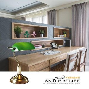 懷舊復古銀行檯燈(附開關)