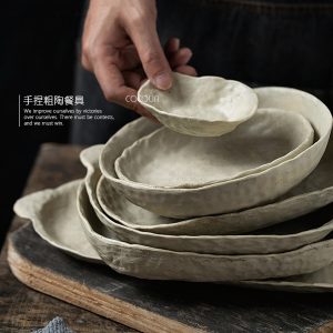 手捏不規則粗陶餐具【多款】