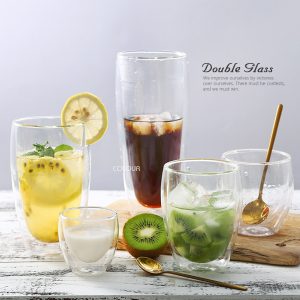 耐熱雙層蛋形玻璃杯