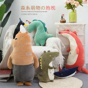 森林系！萌物安撫毛絨抱枕