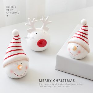 INS北歐聖誕陶瓷擺件