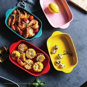 雙耳陶瓷焗烤盤