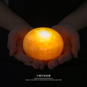 大理石發光拍拍小夜燈 USB充電款