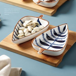 日式創意樹葉乾果盤