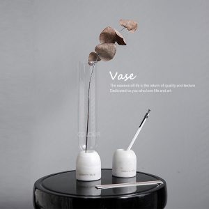 Ins風直筒透明玻璃小花瓶