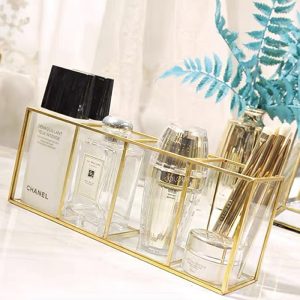 金邊玻璃刷具收納盒