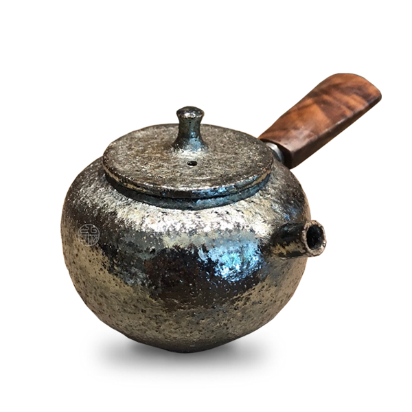 張允澄|黑岩志野柴燒側把壺BK-TP-006:圖片 2