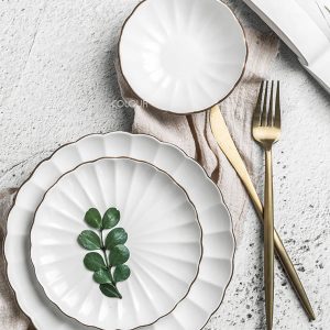 菊皿日式甜點盤【6吋碟/8吋盤】