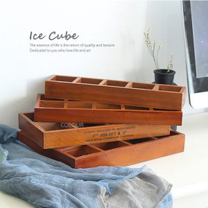 zakka復古桌面收納木盒【5格/9格/10格】