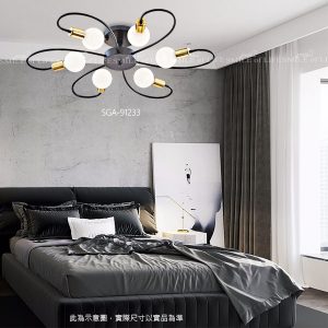 金屬迴旋球泡半吸頂燈SGA10-2302