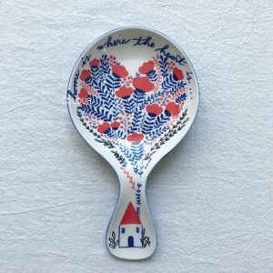 美國 A*n陶瓷手繪醬料碟