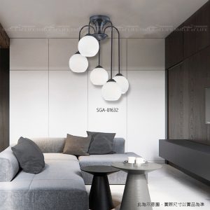 舞光 典雅白玉半吸頂燈 SGA-81632