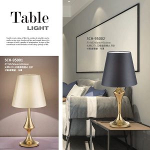 美式古典電鍍檯燈【亞麻金SCH-95001/霧感黑SCH-95002】