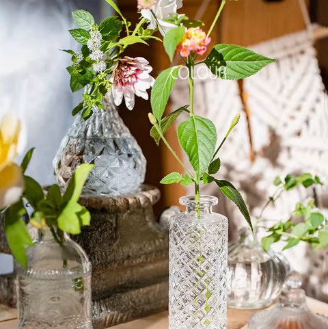 歐式浮雕玻璃小花瓶:圖片 4