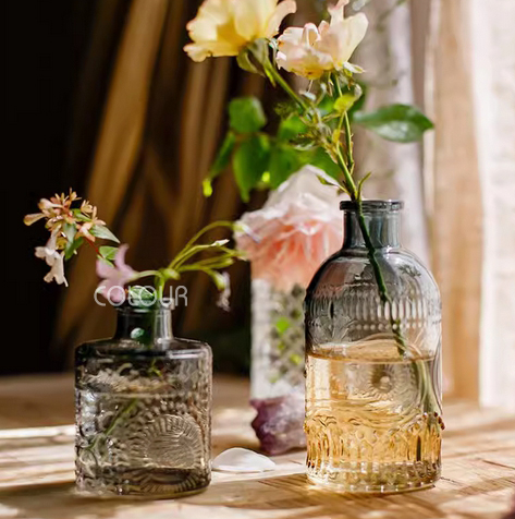 歐式浮雕玻璃小花瓶:圖片 5