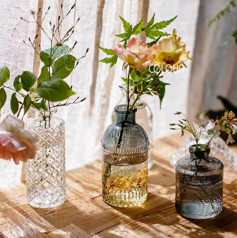 歐式浮雕玻璃小花瓶:圖片 7