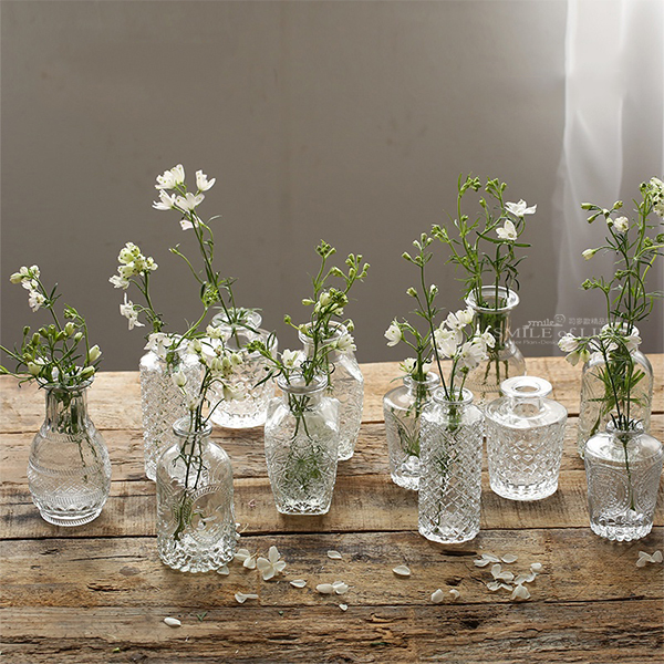 歐式浮雕玻璃小花瓶:圖片 3