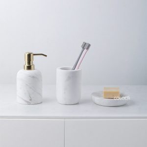 創意北歐風質感天然大理石皂盒