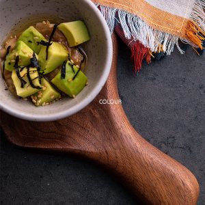 黑胡桃木帶把長托盤