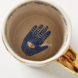 美國金邊手繪陶瓷餐具【餐盤/馬克杯】