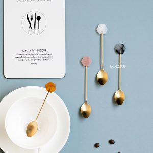 日式幾何不銹鋼咖啡【叉/勺】