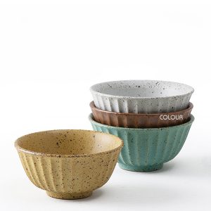 RUST粗陶瓷復古碗盤