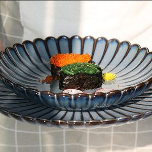 日式陶瓷菊皿西餐盤【三款】