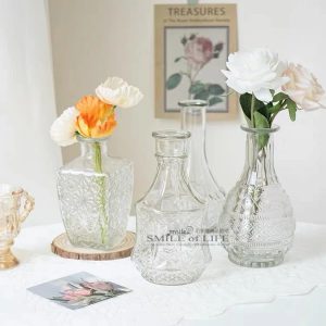 復古浮雕玻璃花瓶
