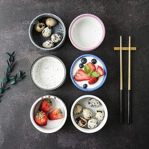 日式釉下彩意境小碗