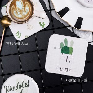 天然創意矽藻土杯墊