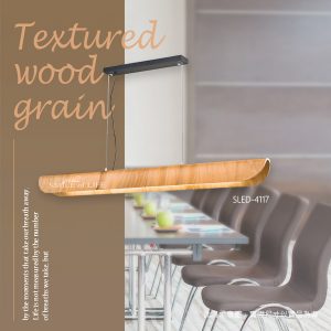 洋檜曲木長條吊燈【實木色】SLED-4117