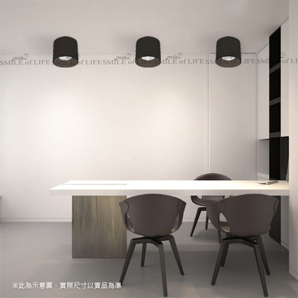 神盾LED 40W 高演色吸頂筒燈【時尚白/貴族黑】:圖片 2