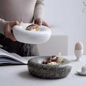 復古異形大理石陶瓷盤