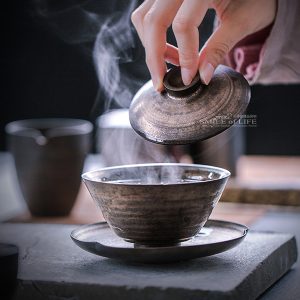 手工薄胎大號三才蓋碗