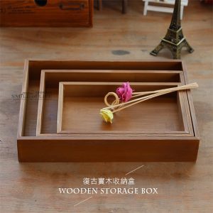 復古實木收納盒【小款/中款】