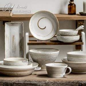 舊時光手感做舊陶瓷碗【7英寸麵碗】