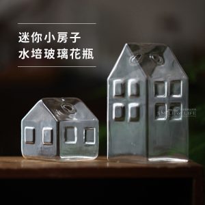 迷你小房子水培玻璃花瓶