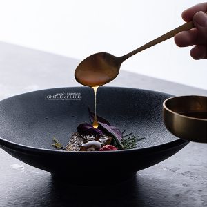 格魯磨砂尖底碗