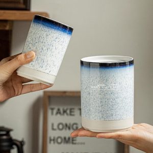 風墨藍窯變收納罐