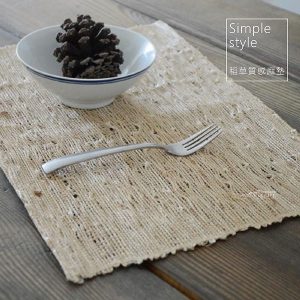 手工編織稻草質感麻墊