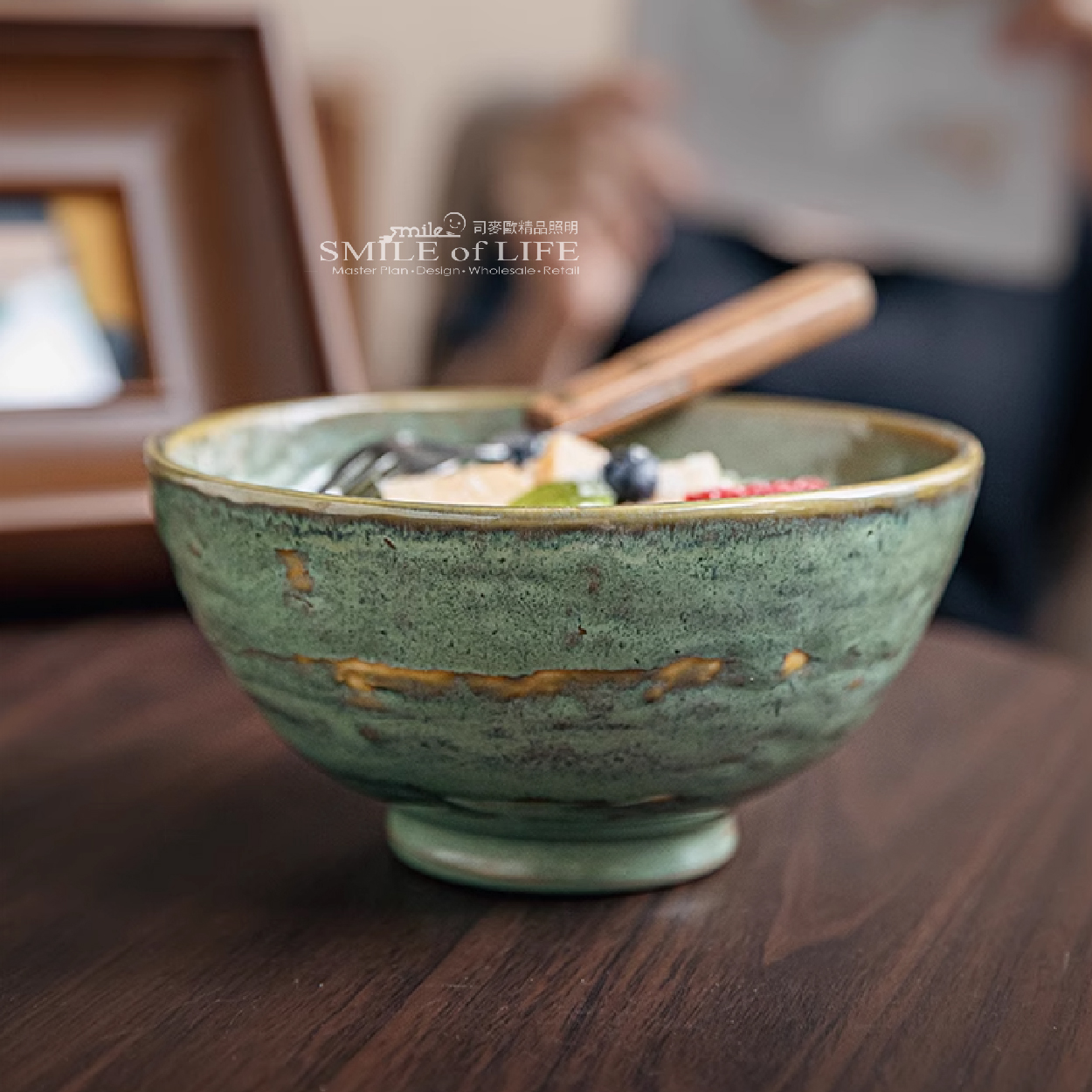 【微瑕】綠幕系列懷舊陶瓷碗:圖片 5