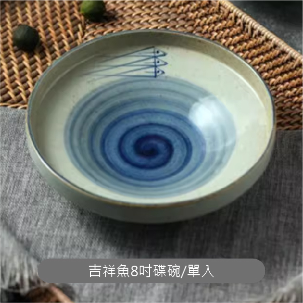 手繪釉下彩菜盤:圖片 8