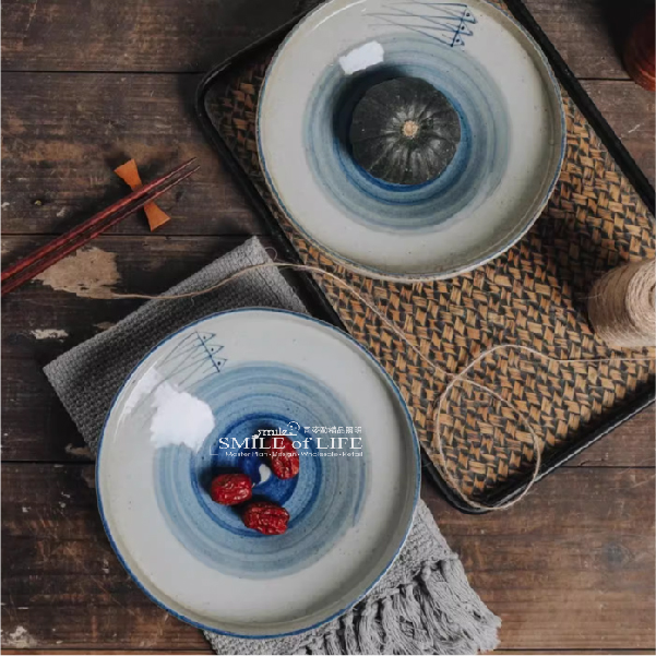 手繪釉下彩菜盤:圖片 4