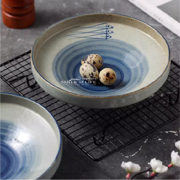 手繪釉下彩菜盤:圖片 5