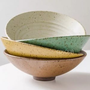 RUST日式芝麻釉粗陶碗